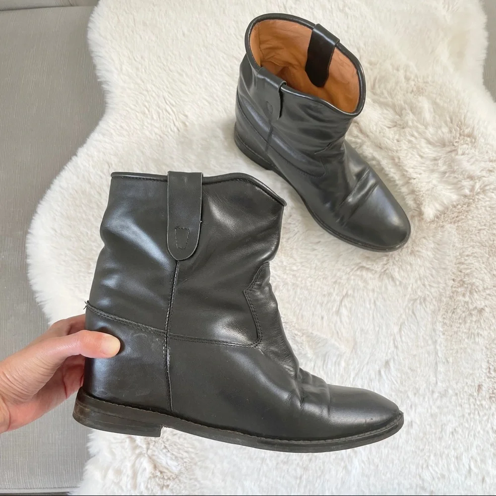 Isabel Marant Crisi Concealed-Wedge Ankle Boots